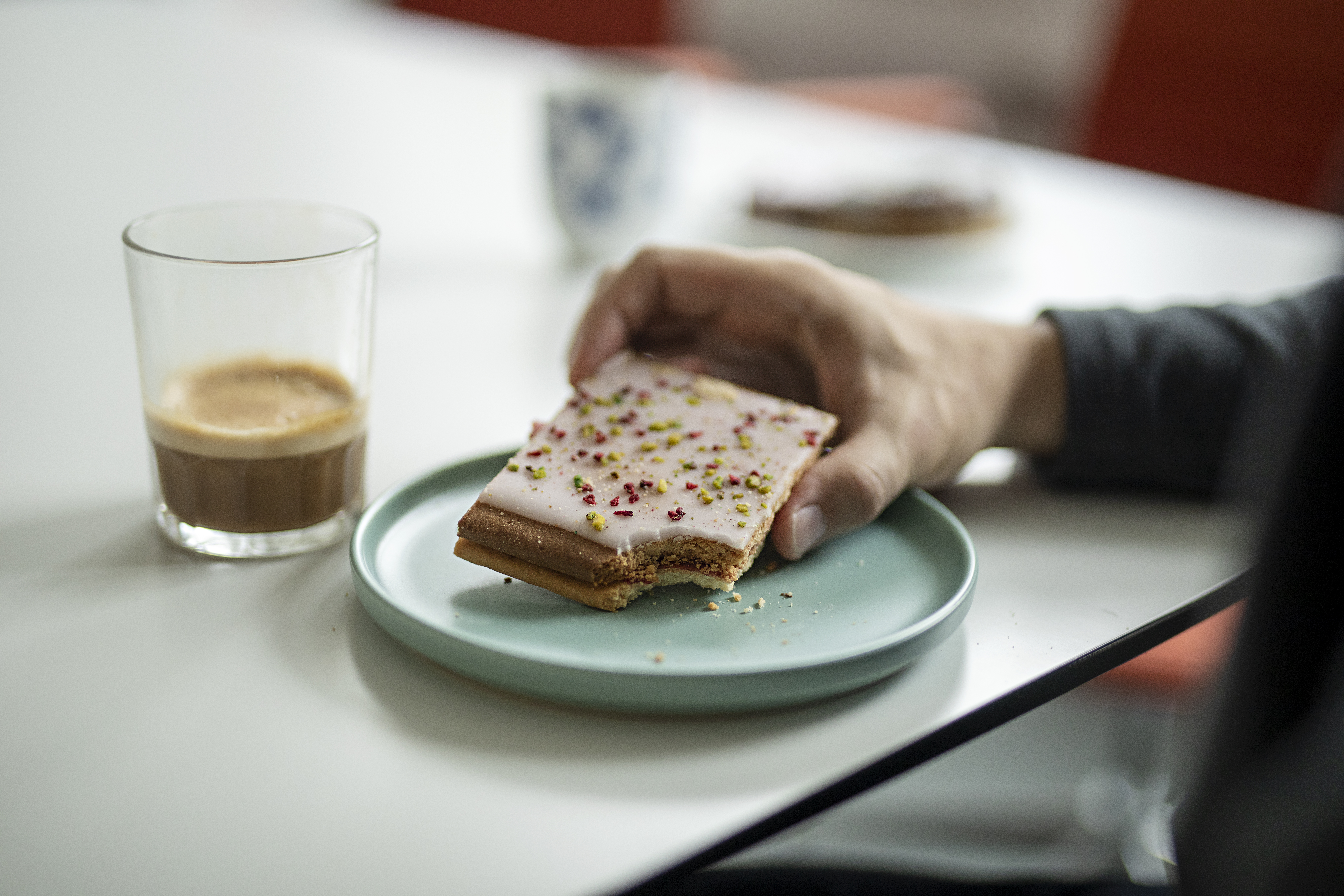 Billede af en kage med glasur på