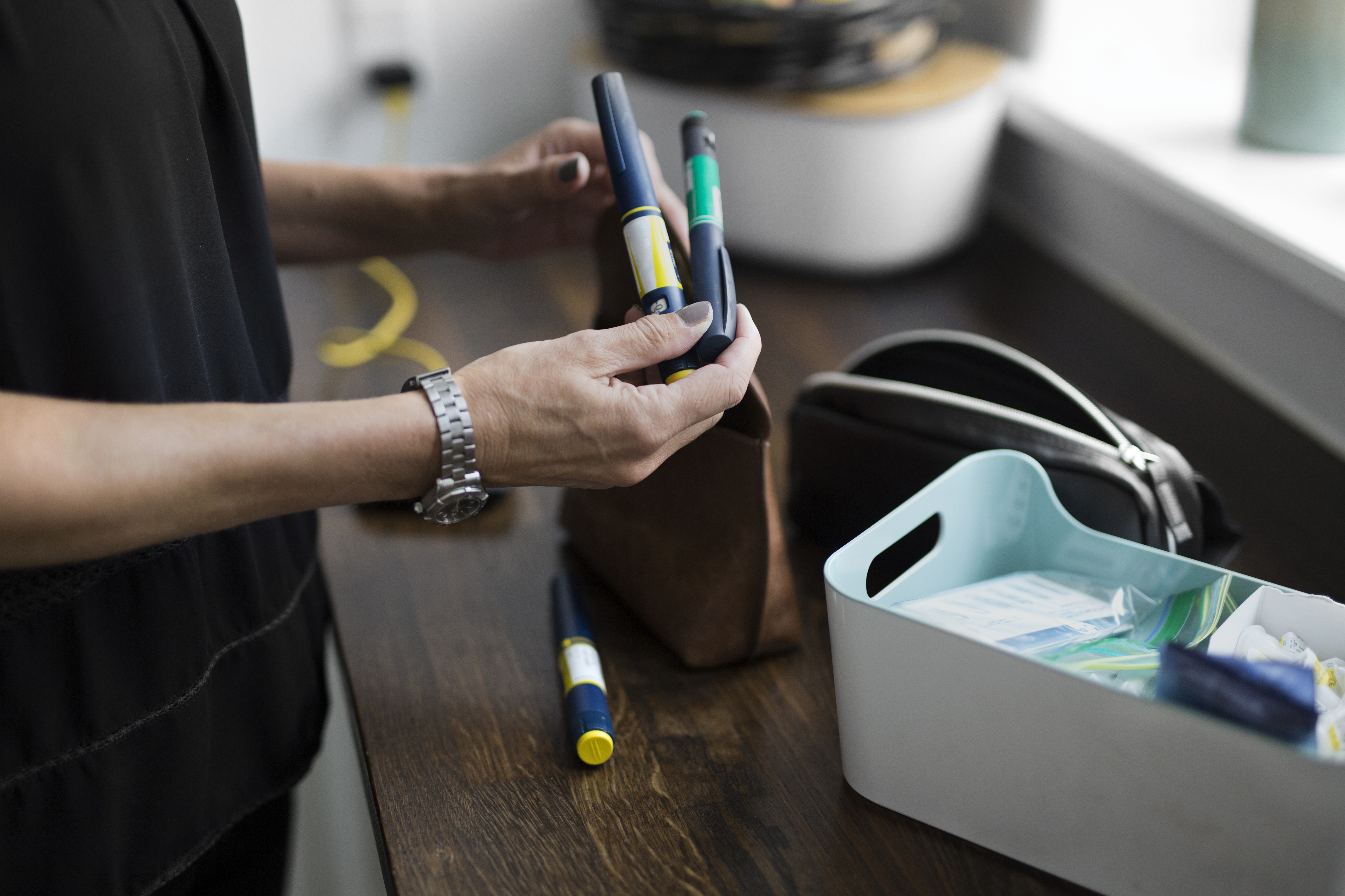 Billede af injektionspenne med insulin